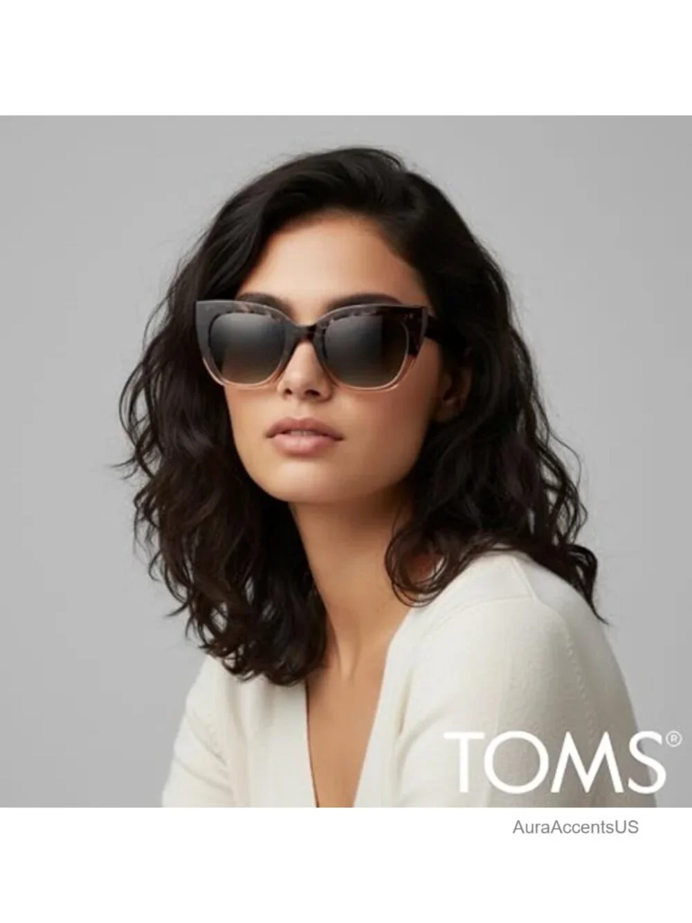 Cat Eye Sunglasses with Gradient Lenses Full Frame UV Protection